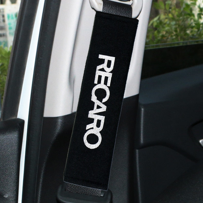 Protège-ceintures de sécurité logo Recaro pour sièges baquets