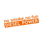 Autocollant "Diesel No Smoke No Fun" pour vitre ou carrosserie