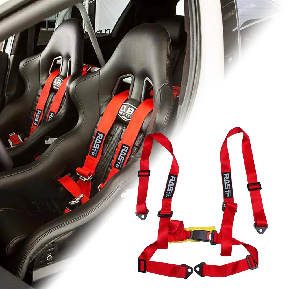 Ceinture de Sécurité Harnais 4 Points Universel pour Siège Baquet