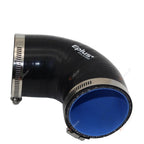 Raccord durite silicone universelle noire coudée à 90 degrés