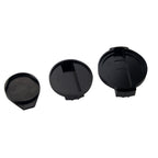Pack Bouchons Noirs Finition Racing - Huile / Lave-Glace / Liquide Refroidissement