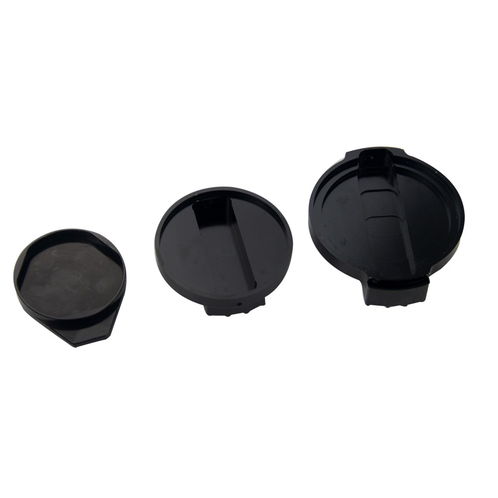 Pack Bouchons Noirs Finition Racing - Huile / Lave-Glace / Liquide Refroidissement
