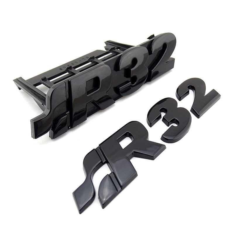 Logo monogramme R32 pour calandre ou coffre Volkswagen Golf