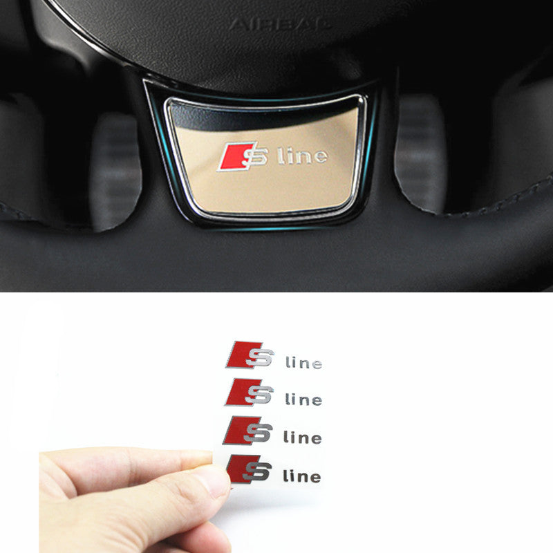 Autocollant monogramme S-Line pour ailes ou coffre Audi