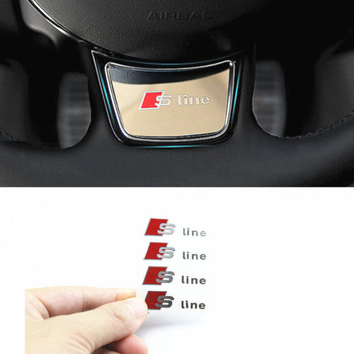 Autocollant monogramme S-Line pour ailes ou coffre Audi