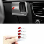 Autocollant monogramme S-Line pour ailes ou coffre Audi