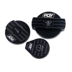 Pack Bouchons Noirs Finition Racing - Huile / Lave-Glace / Liquide Refroidissement