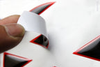 Sticker de logo VW noir et rouge pour Volkswagen Golf 7.5