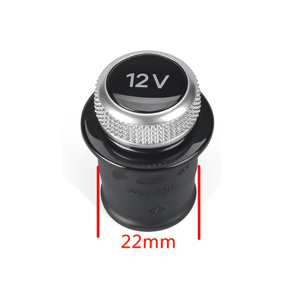 Bouchon décoratif pour prise allume-cigare 12V style Audi S-line
