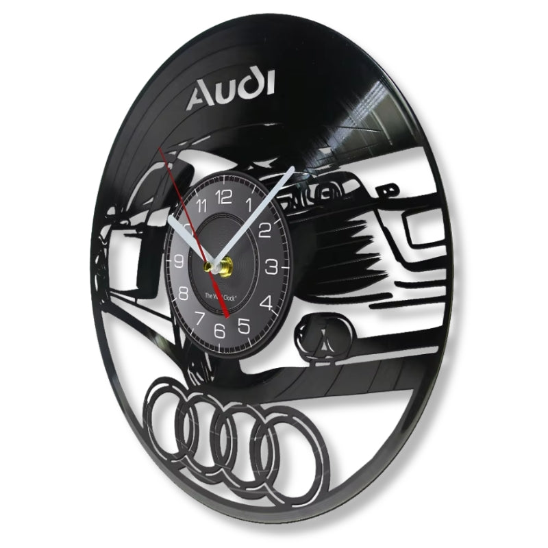 Horloge de Mur Design Jante Audi R8 - Décoration Garage / Bureau