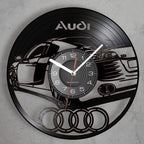 Horloge de Mur Design Jante Audi R8 - Décoration Garage / Bureau