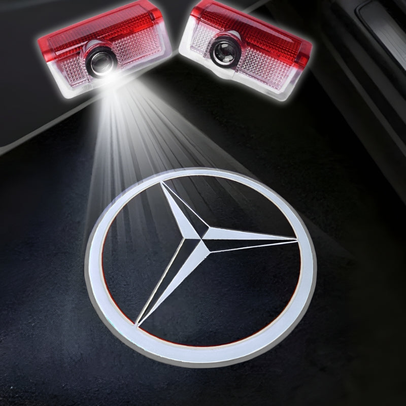Projecteur LED de porte projection logo Mercedes-Benz
