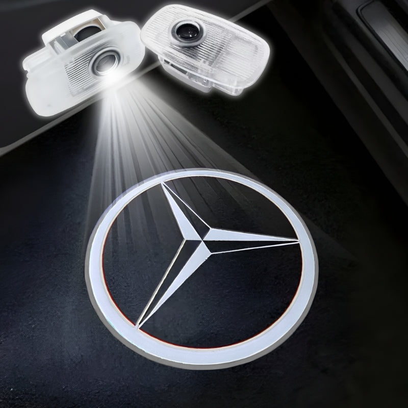 Projecteur LED de porte projection logo Mercedes-Benz