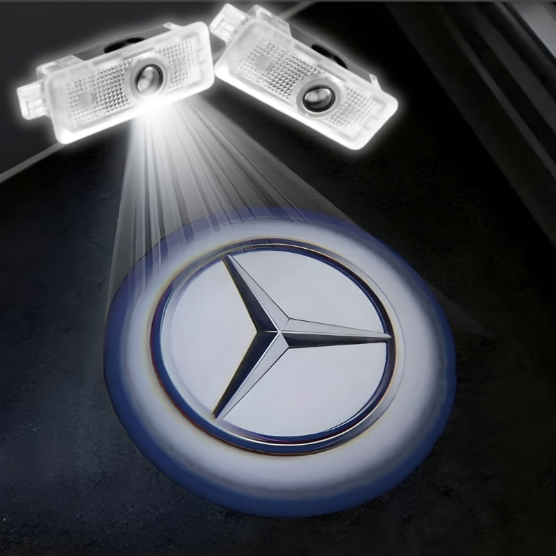 Projecteur LED de porte projection logo Mercedes-Benz