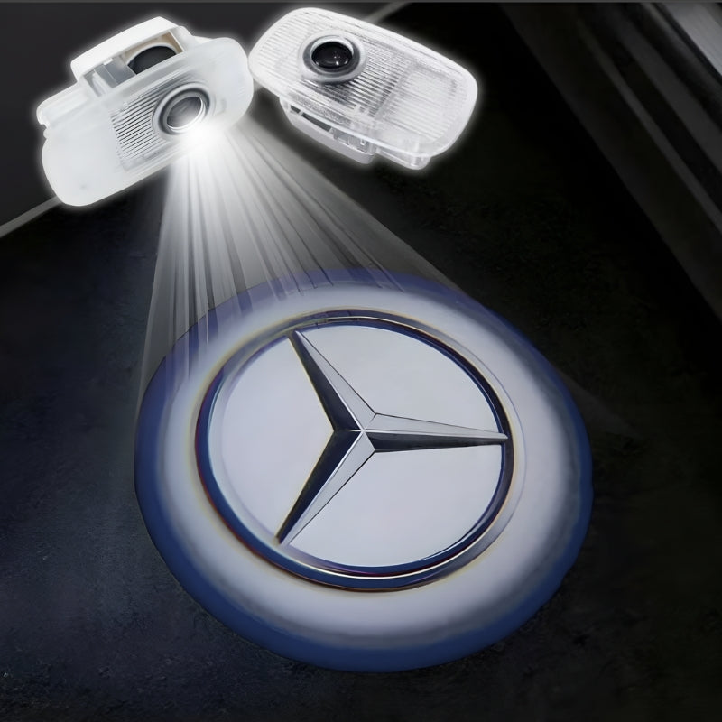 Projecteur LED de porte projection logo Mercedes-Benz