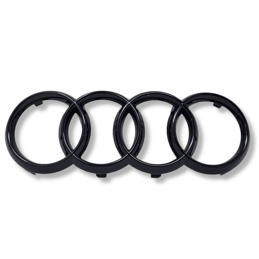 Logo Audi noir brillant avant et arrière