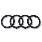 Logo Audi noir brillant avant et arrière
