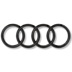 Logo Audi noir brillant avant et arrière