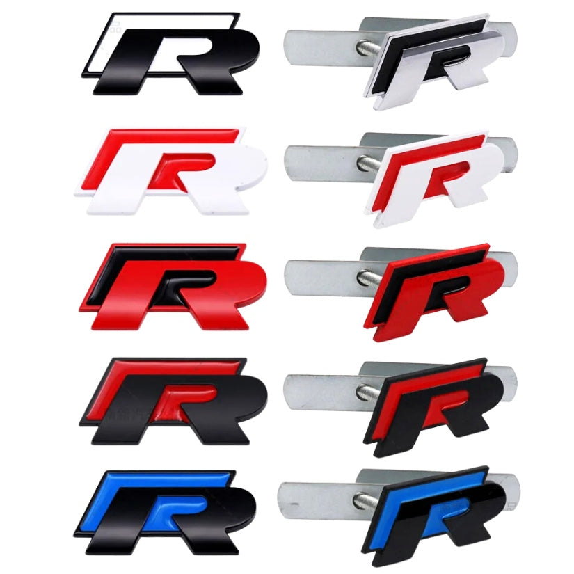 Logo badge R Arrière/Avant pour Volkswagen Golf