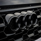 Logo Audi noir brillant avant et arrière