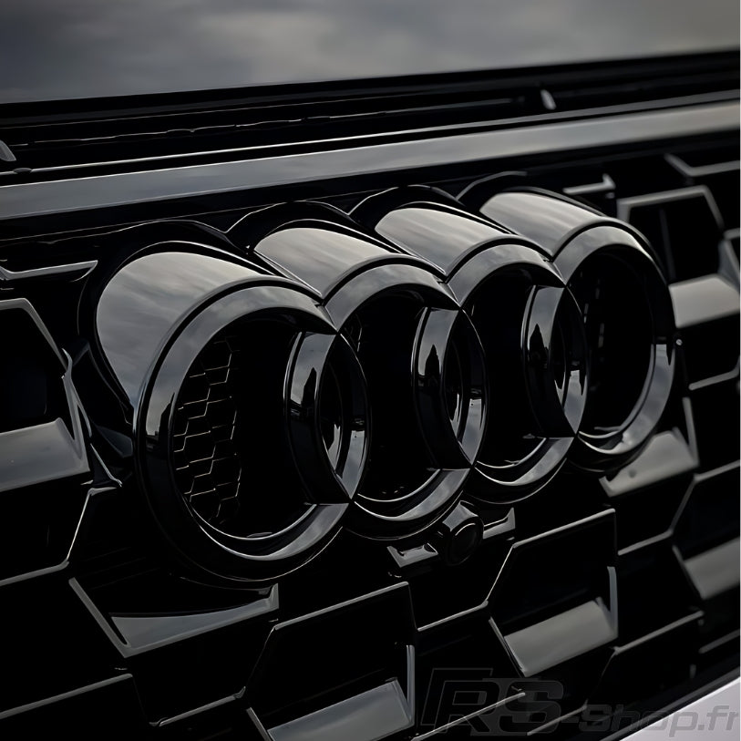 Logo Audi noir brillant avant et arrière