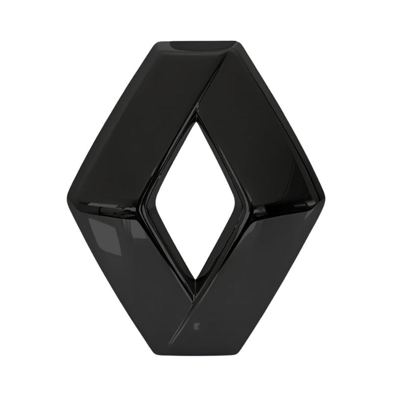 Logo Renault noir brillant pour calandre avant et hayon