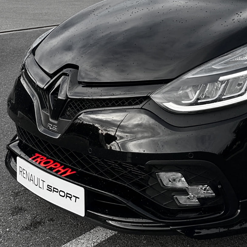 Logo Renault noir brillant pour calandre avant et hayon