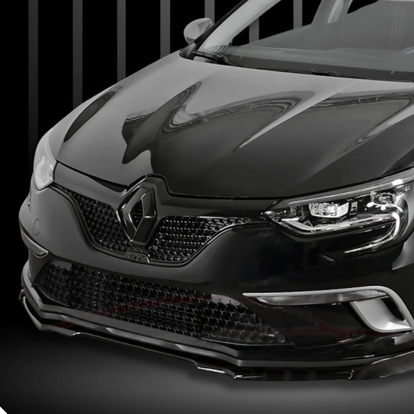 Logo Renault noir brillant pour calandre avant et hayon
