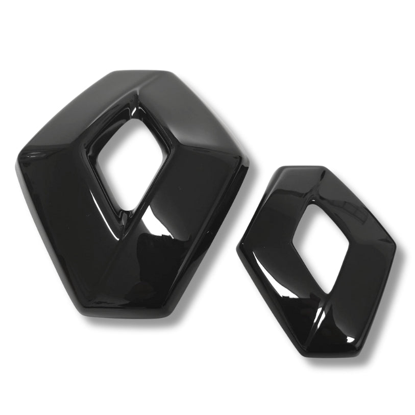 Logo Renault noir brillant pour calandre avant et hayon