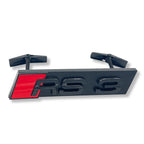 Logo RS noir pour Audi RS3 RS4 RS5 RS6 RSQ8
