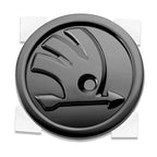 Logo Skoda noir brillant pour capot ou coffre