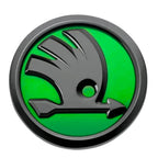 Logo Skoda noir brillant pour capot ou coffre