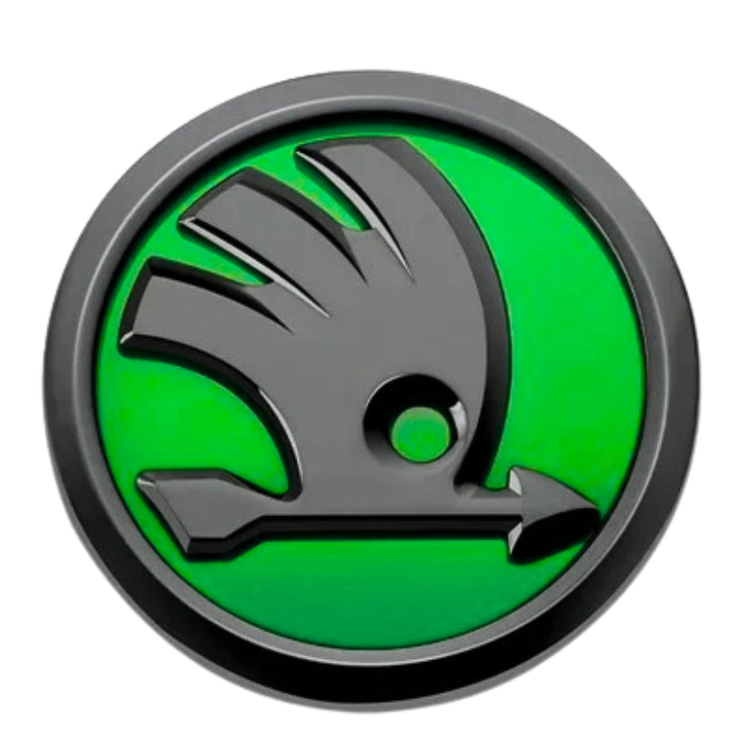 Logo Skoda noir brillant pour capot ou coffre