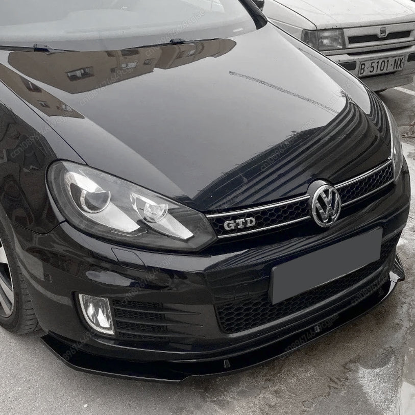 Lame avant spoiler de pare-choc pour VW Golf 6 7 GTI R