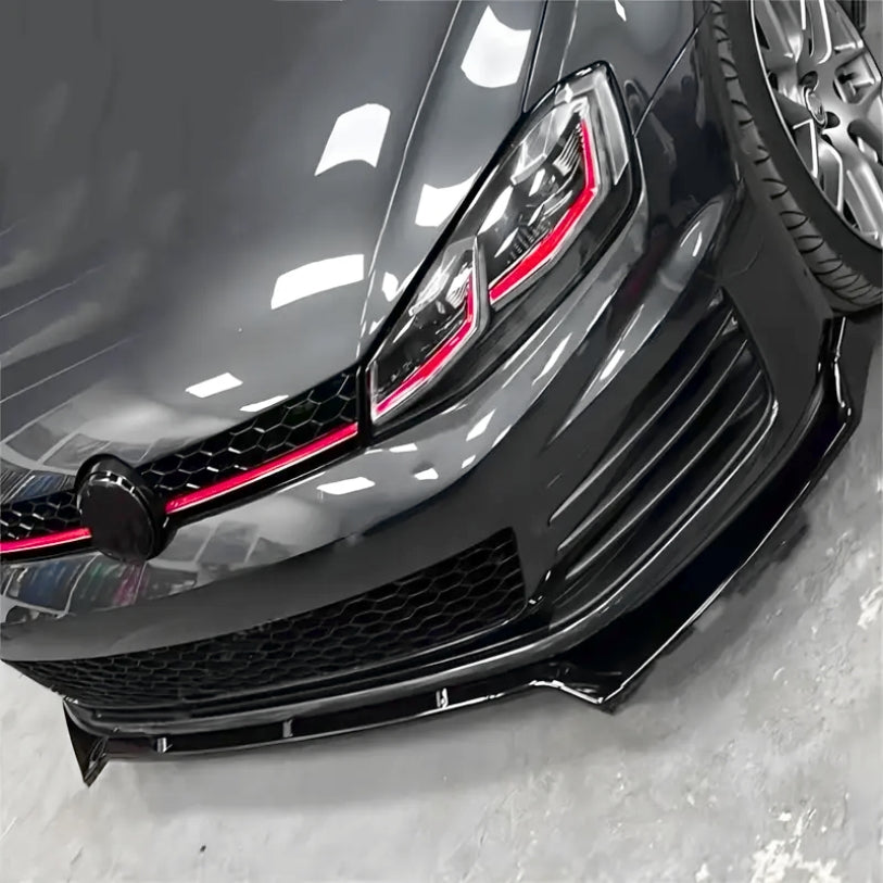 Lame avant spoiler de pare-choc pour VW Golf 6 7 GTI R