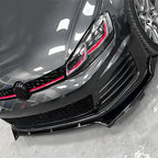 Lame avant spoiler de pare-choc pour VW Golf 6 7 GTI R