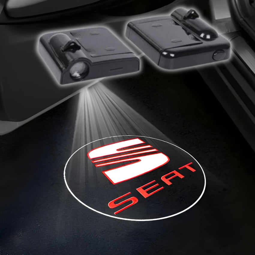 Projecteur LED bas de porte avec logo Seat Cupra