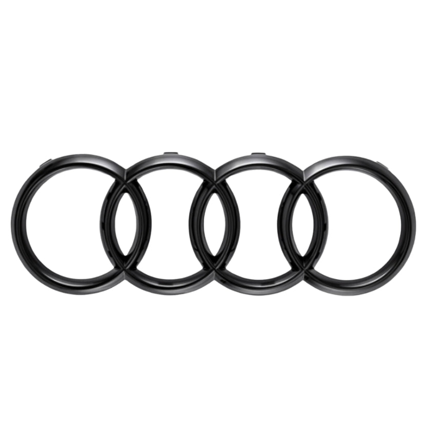 Logo Audi noir brillant avant et arrière