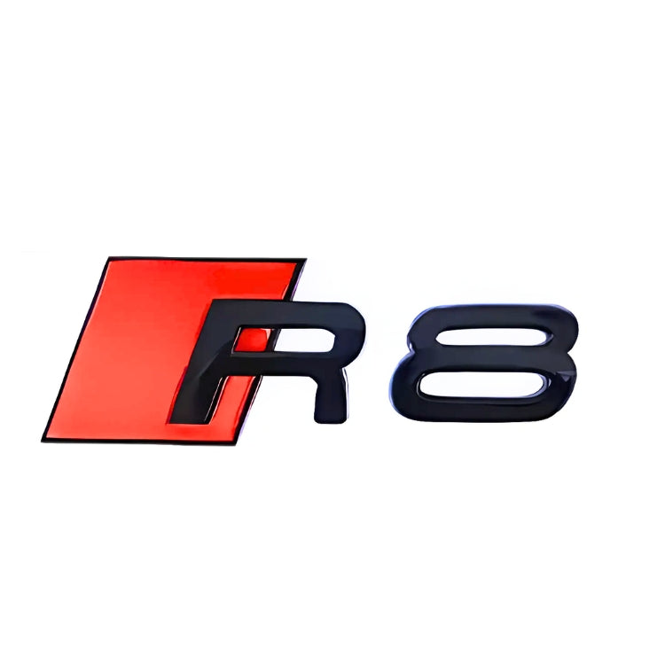 Logo R8 noir brillant pour Audi R8 V10