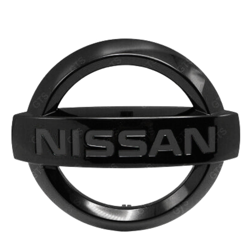 Logo Nissan noir brillant pour capot ou coffre