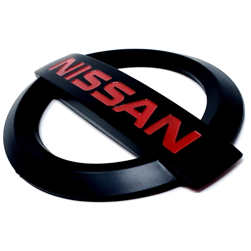 Logo Nissan noir brillant pour capot ou coffre