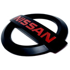 Logo Nissan noir brillant pour capot ou coffre