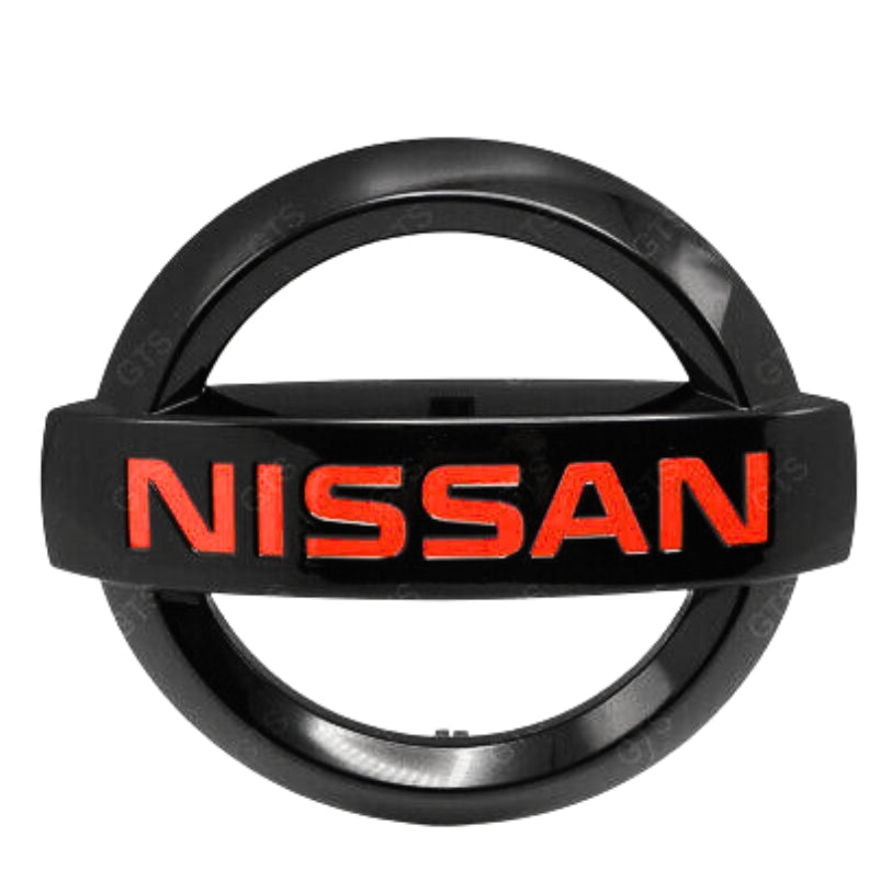 Logo Nissan noir brillant pour capot ou coffre