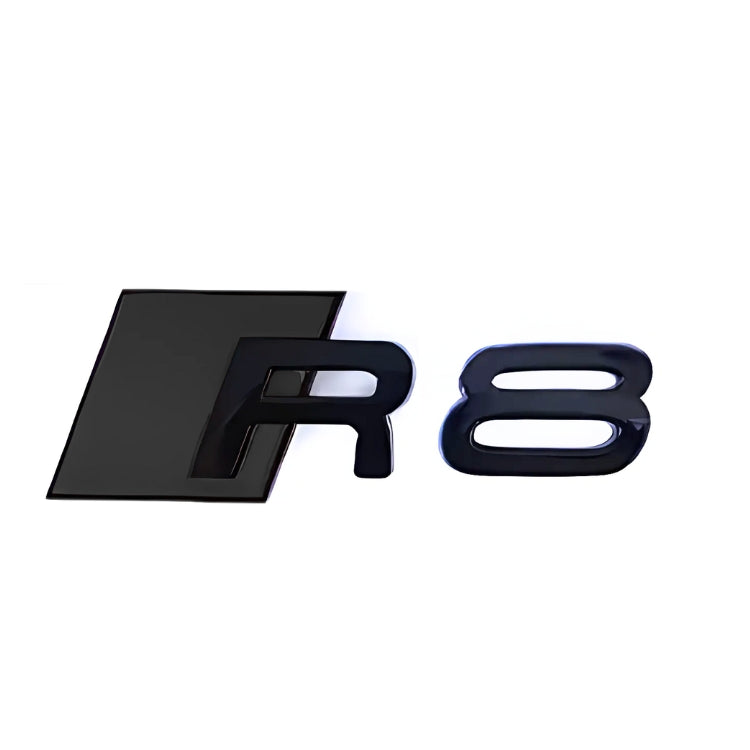 Logo R8 noir brillant pour Audi R8 V10