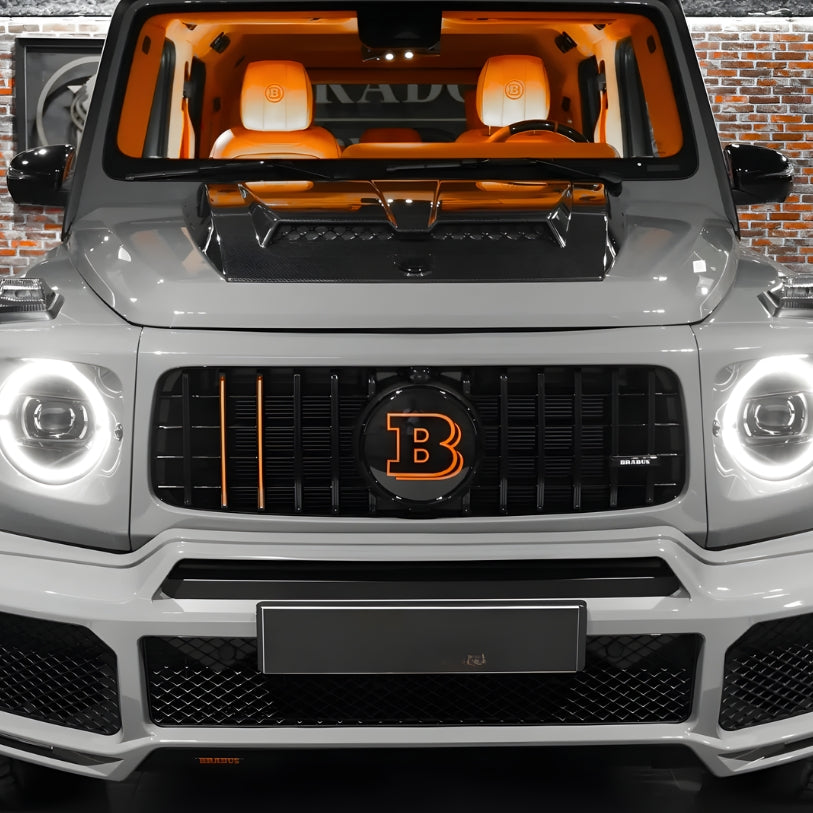 Logo de calandre avant type Brabus pour Mercedes