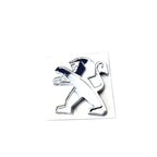 Logo Lion Peugeot Noir et Chrome