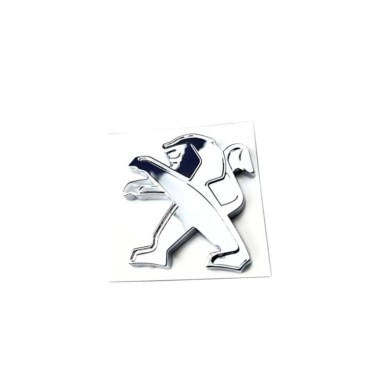 Logo Lion Peugeot Noir et Chrome