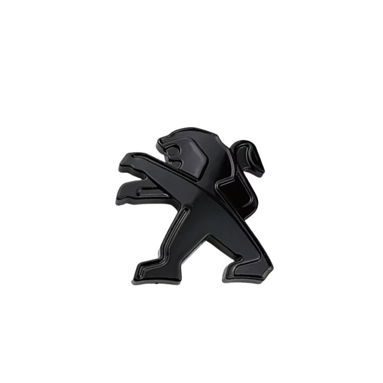 Logo Lion Peugeot Noir et Chrome