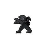 Logo Lion Peugeot Noir et Chrome