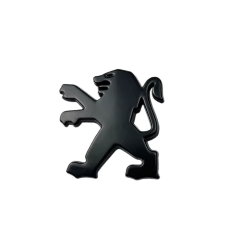 Logo Lion Peugeot Noir et Chrome